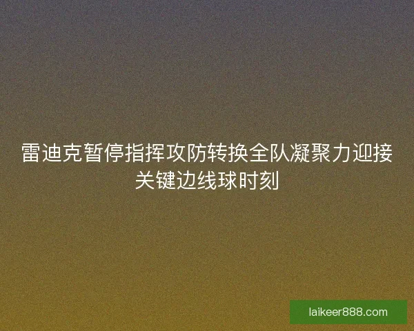 雷迪克暂停指挥攻防转换全队凝聚力迎接关键边线球时刻
